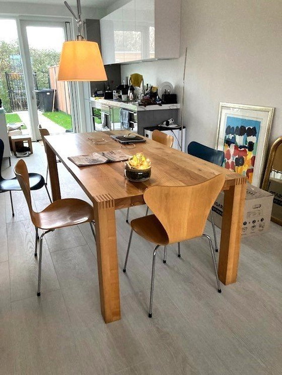 Image 1 of Mooie Massief Houten Eetkamer Tafel van Pilat & Pilat