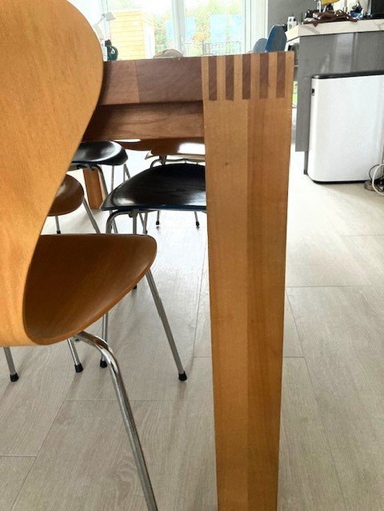 Image 1 of Mooie Massief Houten Eetkamer Tafel van Pilat & Pilat