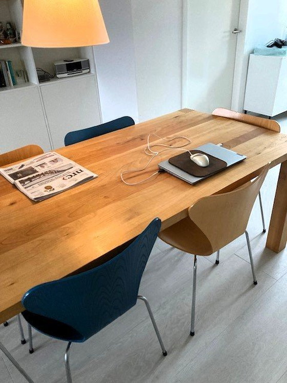 Image 1 of Mooie Massief Houten Eetkamer Tafel van Pilat & Pilat