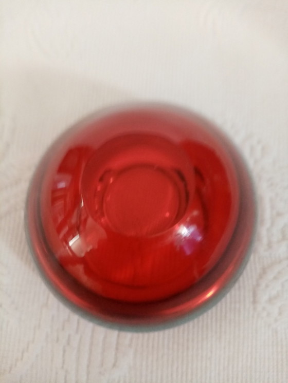 Image 1 of Murano Sommerso Geode Glazen Schaal 70S