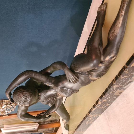 Image 1 of Vintage art deco liniaal op marmer