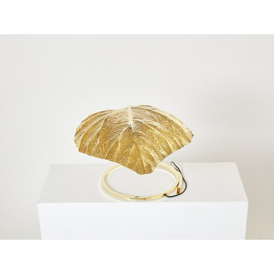 Image 1 of Vintage rabarberlamp en laiton van Tommaso Barbi et Carlo Giorgi voor Bottega Gadda, 1970