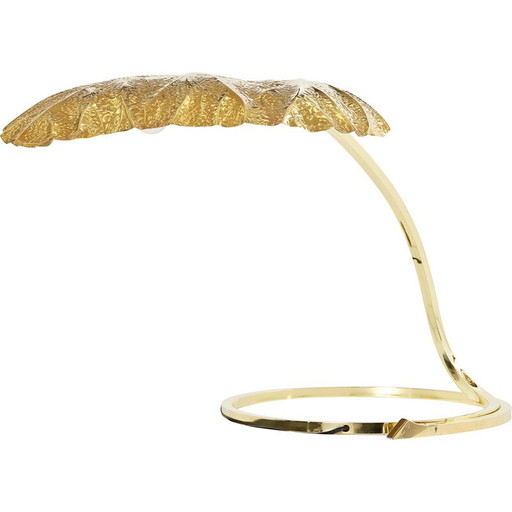 Vintage rabarberlamp en laiton van Tommaso Barbi et Carlo Giorgi voor Bottega Gadda, 1970
