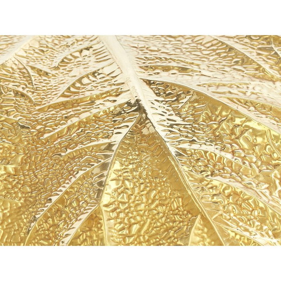 Image 1 of Vintage rabarberlamp en laiton van Tommaso Barbi et Carlo Giorgi voor Bottega Gadda, 1970