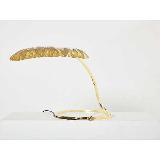 Image 1 of Vintage rabarberlamp en laiton van Tommaso Barbi et Carlo Giorgi voor Bottega Gadda, 1970