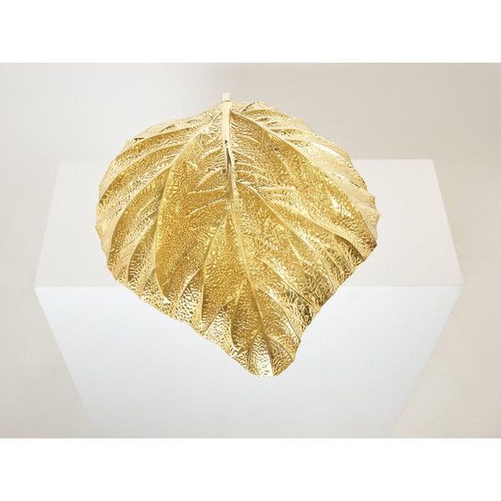 Image 1 of Vintage rabarberlamp en laiton van Tommaso Barbi et Carlo Giorgi voor Bottega Gadda, 1970