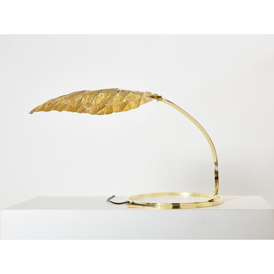 Image 1 of Vintage rabarberlamp en laiton van Tommaso Barbi et Carlo Giorgi voor Bottega Gadda, 1970