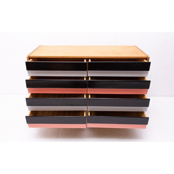 Image 1 of Vintage veelkleurige ladekast No. U-453 van Jiří Jiroutek voor Interiér Praha, Tsjecho-Slowakije 1960