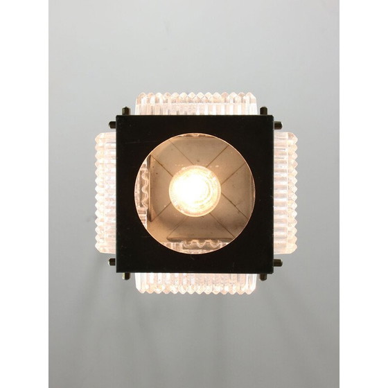 Image 1 of Vintage lantaarn van messing en glas, Italië