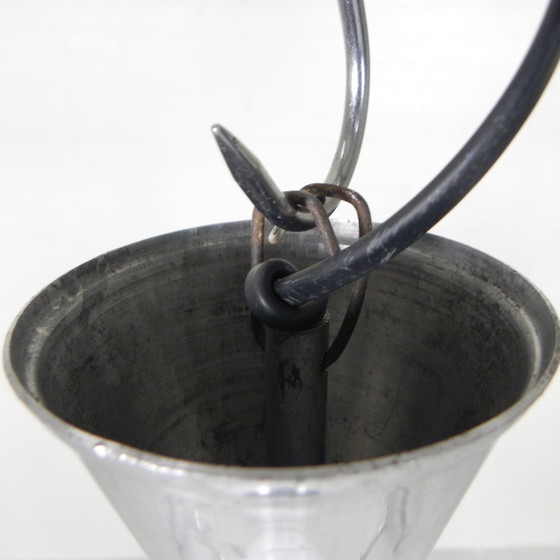 Image 1 of Art Deco Hanglamp Met Witte Bol, Jaren 30