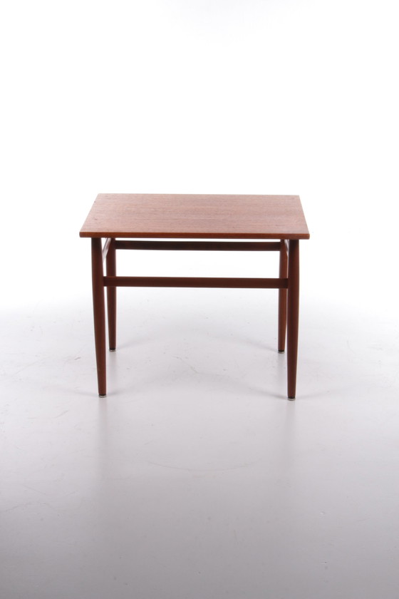 Image 1 of Vintage teak houten bijzettafel, 1960s