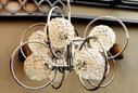 8 Lamps Sputnik Ijsglas Kroonluchter