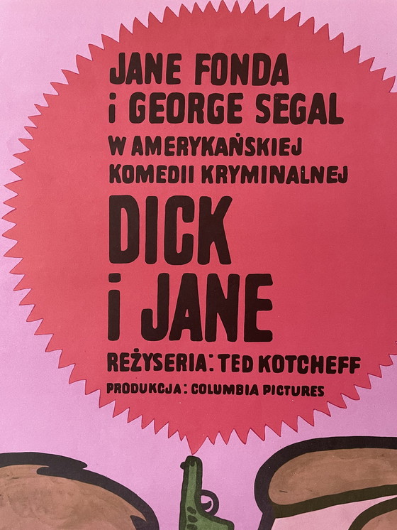 Image 1 of "Dick i Jane" originele Poolse poster door Młodożeniec