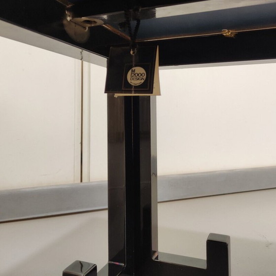 Image 1 of Vintage sitde tafel M2000 met gerookt spiegelblad