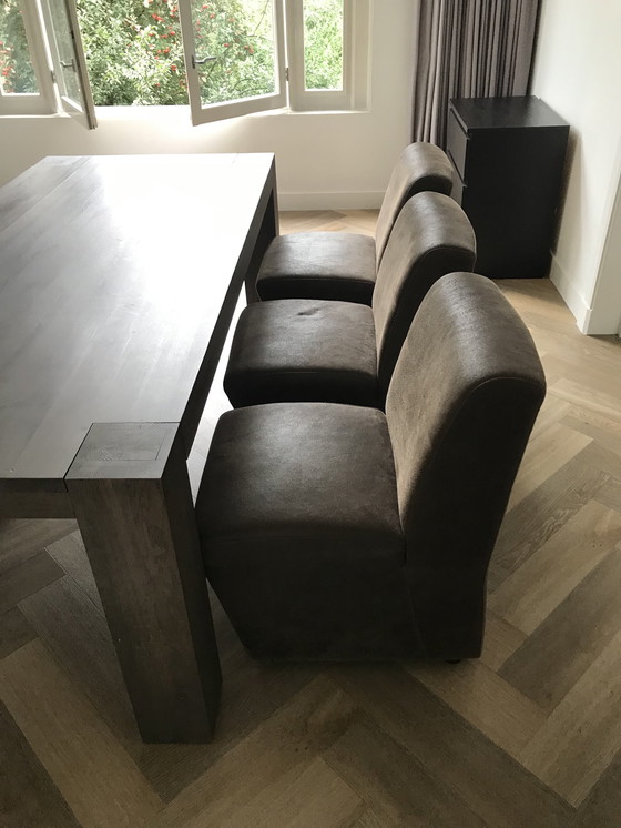 Image 1 of Quint Eettafel En 6 Mountain-Vinsion Stoelen