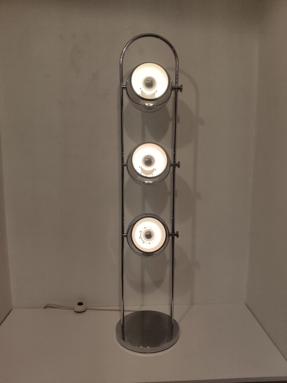Image 1 of Vintage chromen eye ball vloerlamp