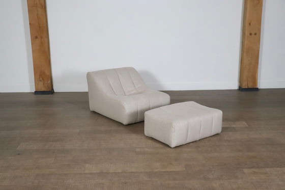 Image 1 of Kwok Hoi Chan Chromatische Loungestoel Met Ottoman Voor Steiner, Frankrijk 1970S