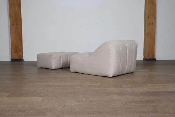 Image 1 of Kwok Hoi Chan Chromatische Loungestoel Met Ottoman Voor Steiner, Frankrijk 1970S