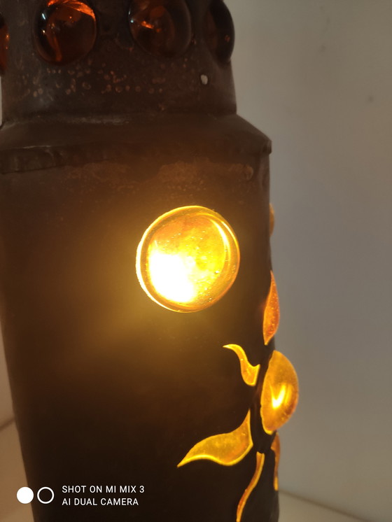 Image 1 of Felipe Definger Amber handgeblazen lamp