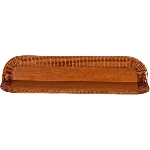 Vintage rotan plank van Uluv, Tsjechië 1960