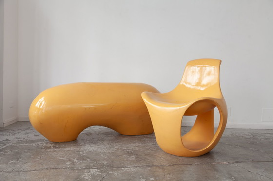 Image 1 of Chaise Et Banc Albatros Door Danielle Quarante