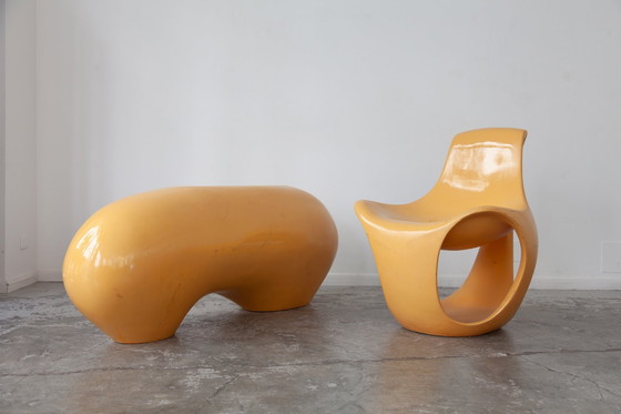 Image 1 of Chaise Et Banc Albatros Door Danielle Quarante