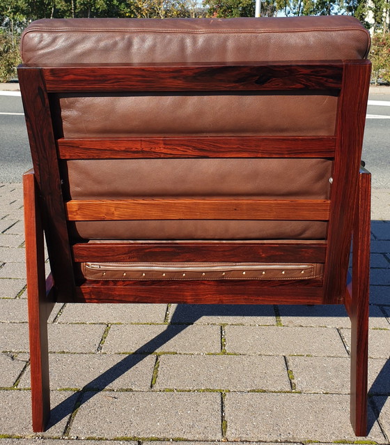 Image 1 of Rosewood Comfi Fauteuil Illum Wikkelso Capella 4 Voor Eilersen Denemarken