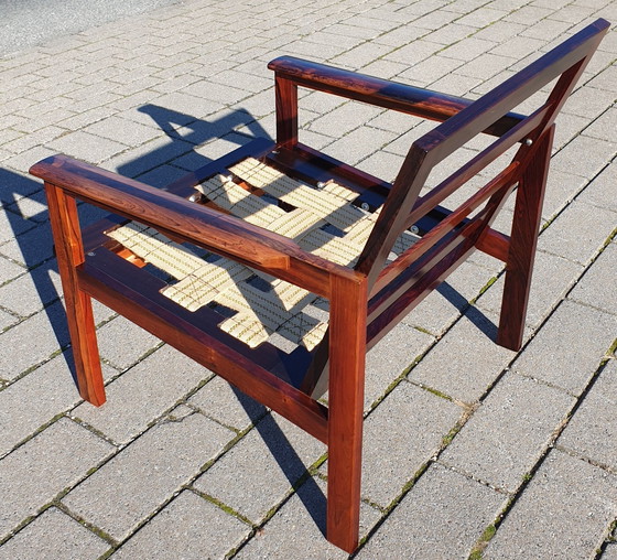 Image 1 of Rosewood Comfi Fauteuil Illum Wikkelso Capella 4 Voor Eilersen Denemarken