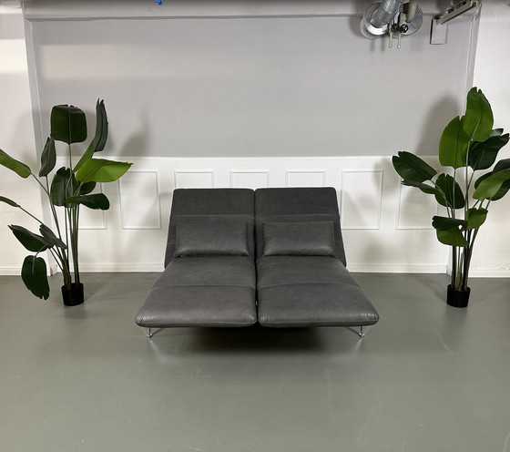 Image 1 of Brühl Roro Medium Leder Sofa Slaapfunctie Bank Aniline