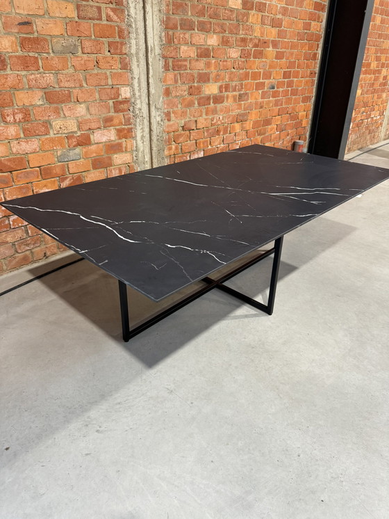 Image 1 of Eettafel keramiek - Rechthoekig 220x120 cm - zwart 