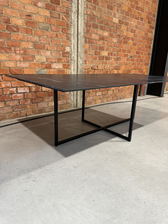 Image 1 of Eettafel keramiek - Rechthoekig 220x120 cm - zwart 