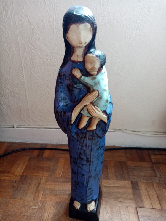 Image 1 of Belgisch Keramisch Religieus Beeld Amfoor 60/70S(49Cm)