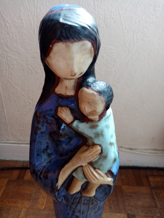 Image 1 of Belgisch Keramisch Religieus Beeld Amfoor 60/70S(49Cm)