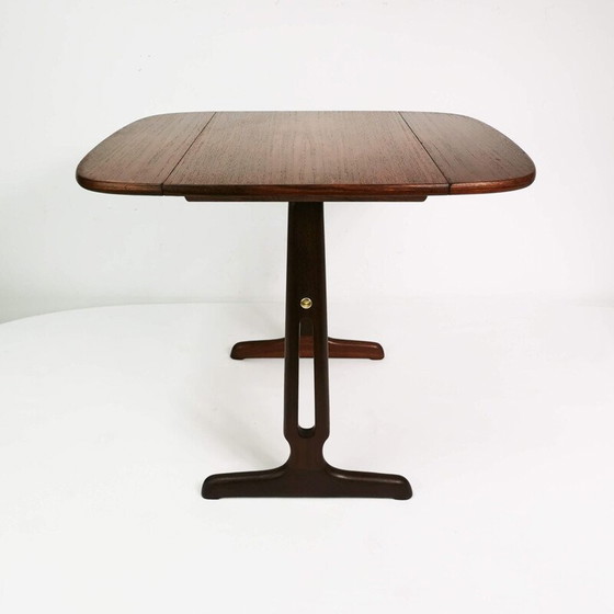 Image 1 of Vintage uittrekbare bijzettafel van teak & palissander, Denemarken 1960