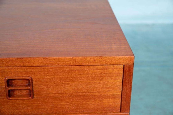 Image 1 of Japandi lowboard teak, minimalist midcentury sideboard