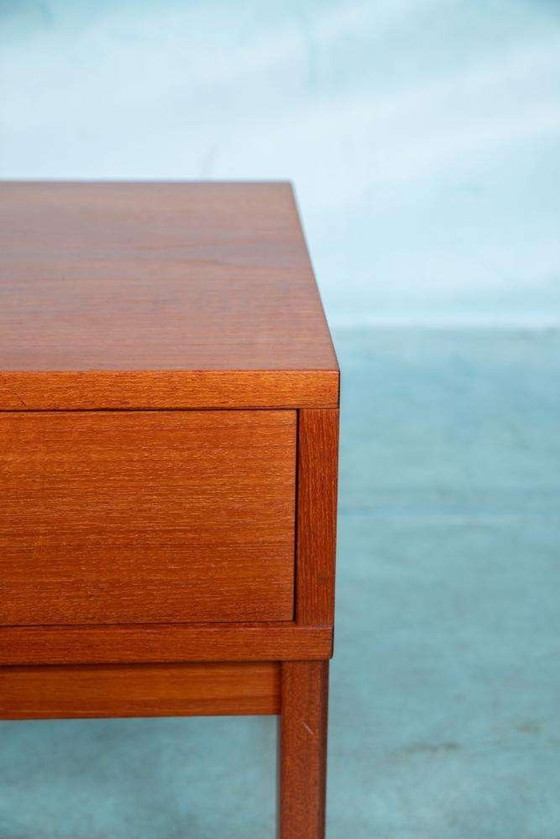 Image 1 of Japandi lowboard teak, minimalist midcentury sideboard