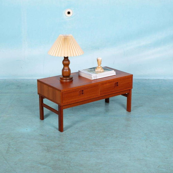 Image 1 of Japandi lowboard teak, minimalist midcentury sideboard