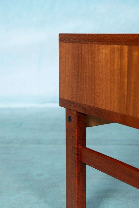 Image 1 of Japandi lowboard teak, minimalist midcentury sideboard