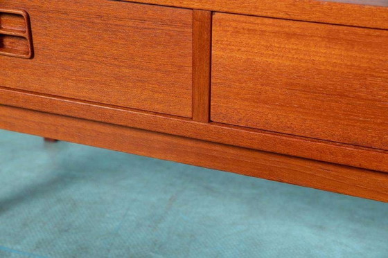 Image 1 of Japandi lowboard teak, minimalist midcentury sideboard