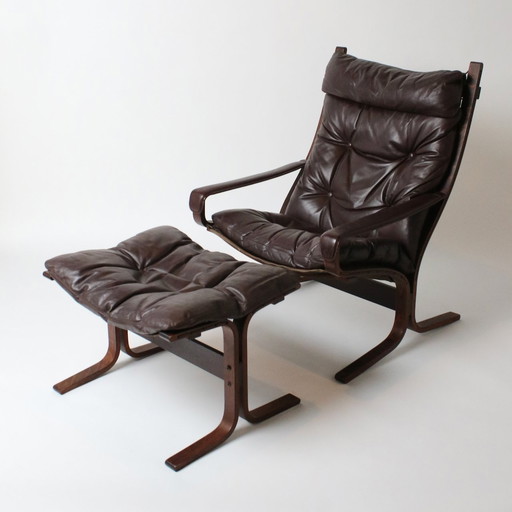 Siesta fauteuil Ingnar Relling Voor Westnofa, Zweden, 1970