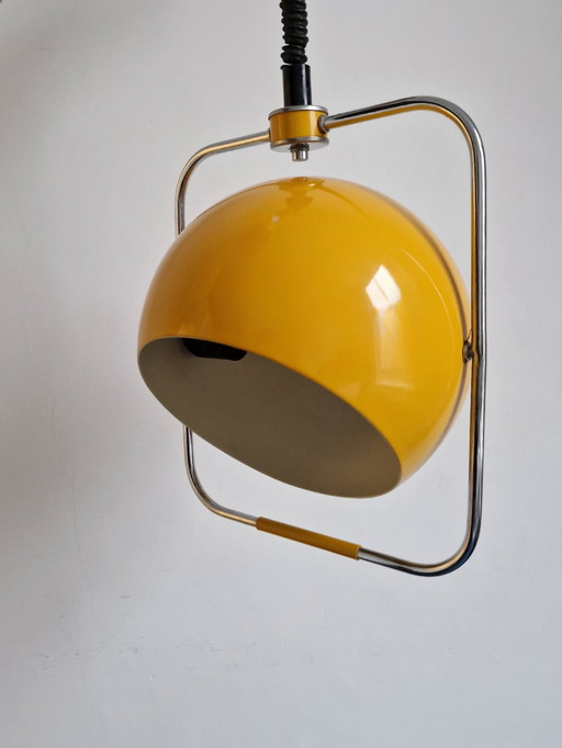 Vintage Gepo Hanglamp Chroom Bol Verstelbaar Design