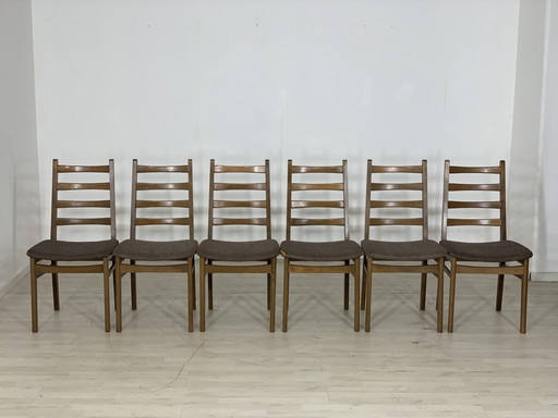 6x Mid Century stoelen eetkamerstoelen keukenstoelen vintage