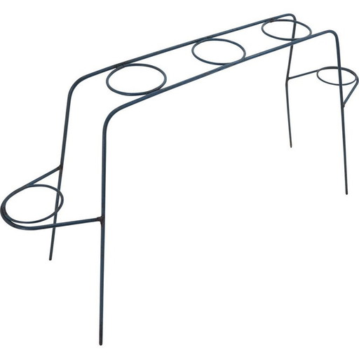 Vintage metalen bloemenstandaard, Tsjecho-Slowakije 1960