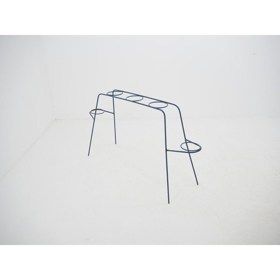 Image 1 of Vintage metalen bloemenstandaard, Tsjecho-Slowakije 1960