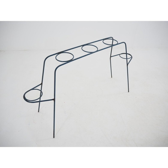 Image 1 of Vintage metalen bloemenstandaard, Tsjecho-Slowakije 1960