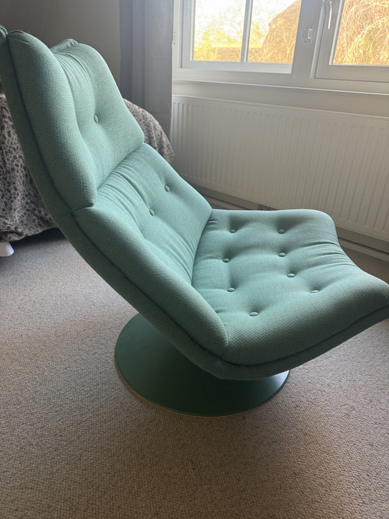 Image 1 of Artifort Draai Fauteuil Groen