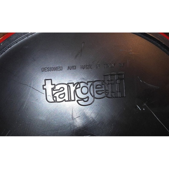 Image 1 of Vintage "BENDY" rood metalen bureaulamp door Targetti Sankey, Italië 1970