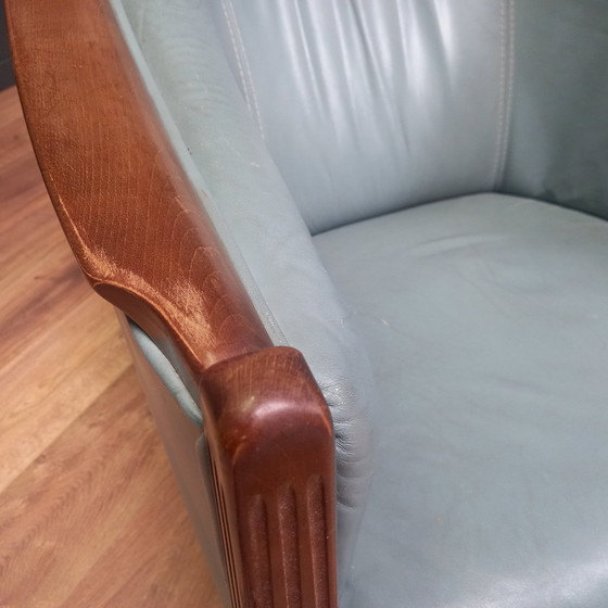 Image 1 of Leren Vintage Clubfauteuil