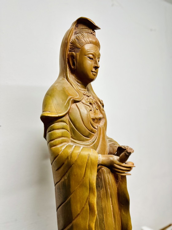 Image 1 of Guanyin, Kwanyin, Guanshiyin Houten Beeld