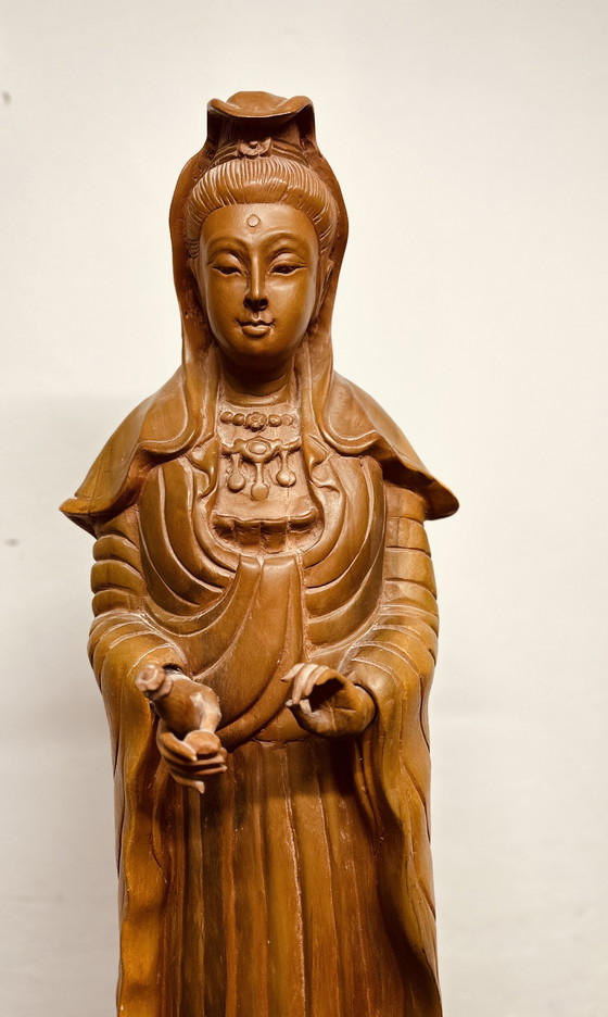 Image 1 of Guanyin, Kwanyin, Guanshiyin Houten Beeld